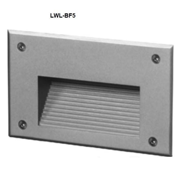 T1 Fixture LWL-BF5-16-S / 3000K / 24V [China] LED BF Series Square Recessed Outdoor Wall Light