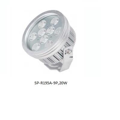 T1 Fixture SP-R195A-9P-DMX/20W / R-3,G-3,B-3 / 10° [China] LED Spot Light - R195A/R225A Series/Delicate/IP65/CE