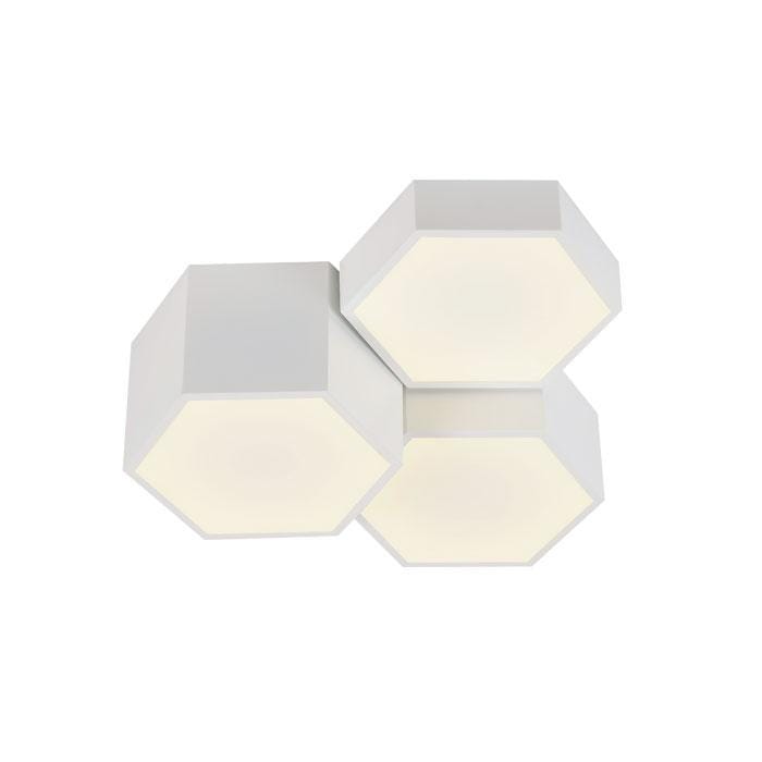 URBANA Home Decore 3-Lighter (35w) / 490 x 490mm URBANA LED Decorative Ceiling Light (MSV-C846-WHITE) | Delight.com.sg