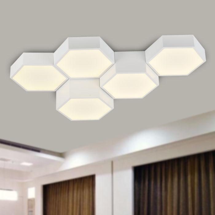 URBANA Home Decore 5-Lighter (60w) / 913 x 486mm URBANA LED Decorative Ceiling Light (MSV-C846-WHITE) | Delight.com.sg