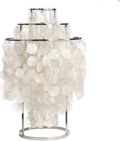 VERPAN Home Decore WHITE VERPAN FUN 1TM TABLE LAMP CHROME SS