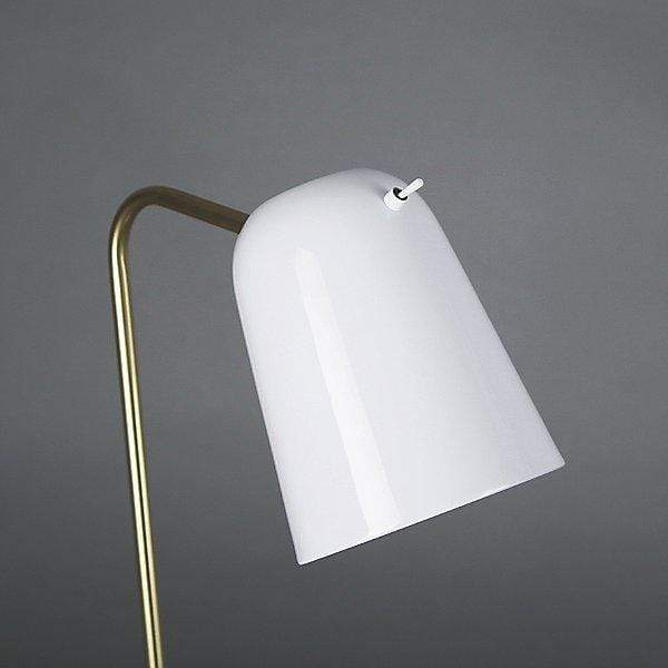 Y1 Home Decore Matte Brass with Shiny White [USA] Seed Design Dobi Table Lamp