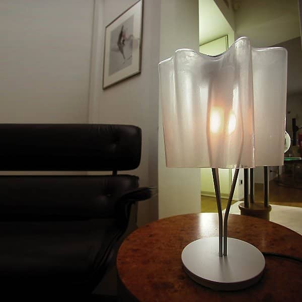 Y1 Home Decore Pale Grey / Milky White [USA] Artemide Gerhard Reichert Michele De Lucchi Logico Mini Table Lamp