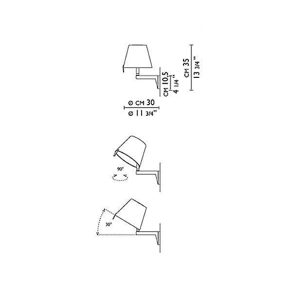 Y1 Home Decore [USA] Artemide Adrien Gardere Melampo Mini Wall Light