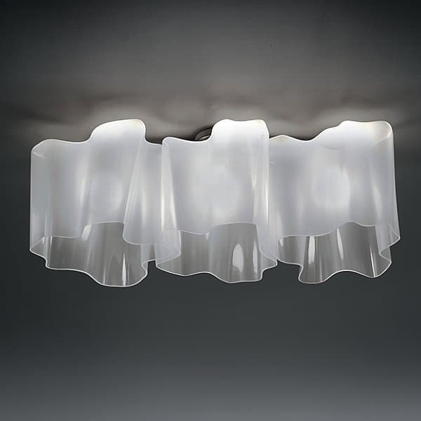 Y1 Home Decore [USA] Artemide Gerhard Reichert, Michele De Lucchi Logico Triple Linear Semi-Flush Mount Ceiling Light