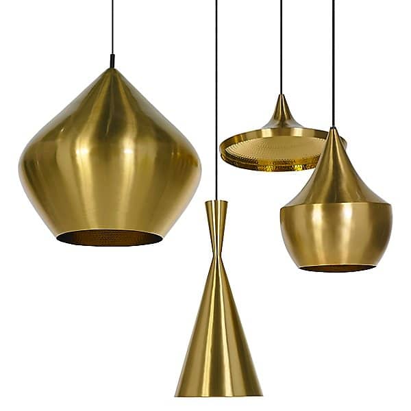 Y1 Home Decore [USA] Tom Dixon Beat Wide Pendant Shade (Brushed Brass) - OPEN BOX RETURN