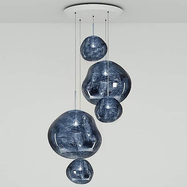 y1 Home Decore [USA] Tom Dixon Melt Large Round Multi-Light Pendant Light